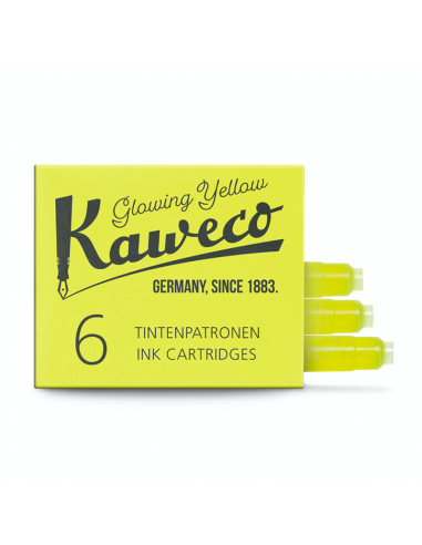 Cartuchos Kaweco amarillo fluorescente