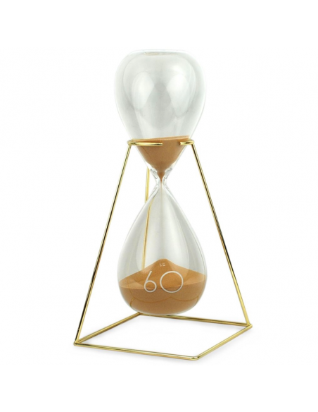  SuLiao Reloj de arena de reloj de arena 60 minutos: reloj de  arena de oro hexagonal grande de 10 pulgadas, reloj de arena de 60 minutos,  reloj de arena vintage de