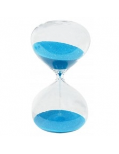 Reloj de arena azul 15 minutos