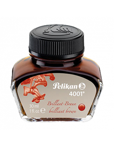 Tintero marrón brillante Pelikan 4001