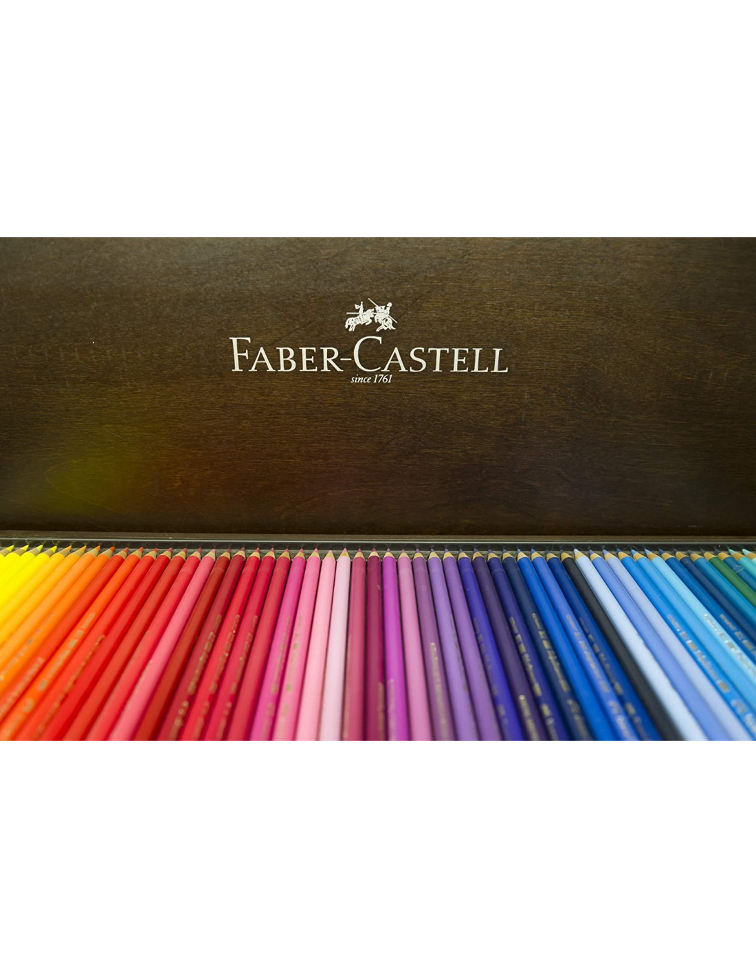 Estuche de madera con 120 lápices de color Polychromos