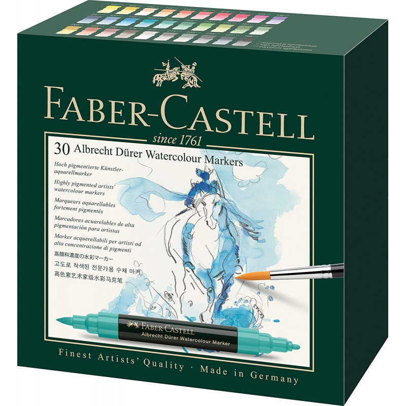 Estuche 30 marcadores A.Dürer Watercolour Marker Faber Castell