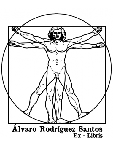 Ex Libris El Hombre de Vitruvio - Da Vinci
