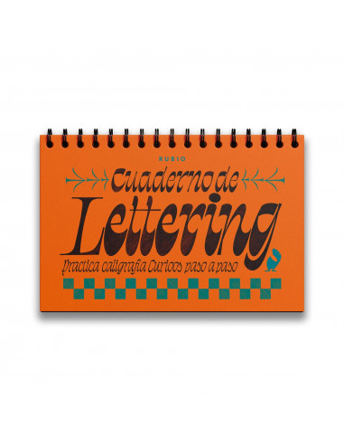 Cuaderno de Lettering Curioos Paso a Paso Rubio