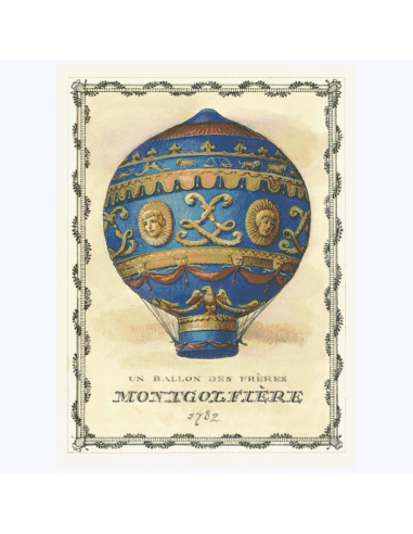 Montgolfiere Tarjeta Doble + Sobre