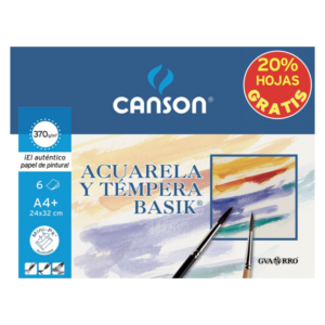 Set 6 Hojas Acuarela DINA4 Canson