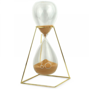 Reloj de arena dorada 60 minutos