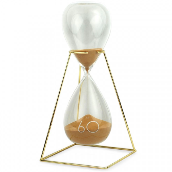 Reloj de arena dorada 60 minutos