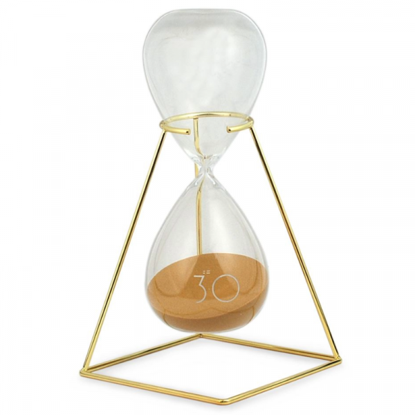 Reloj de arena dorada 30 minutos