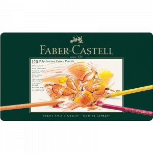 Estuche de metal 120 lápices Polychromos Faber-Castell