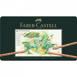Estuche de metal 60 lápices pastel Pitt Faber-Castell
