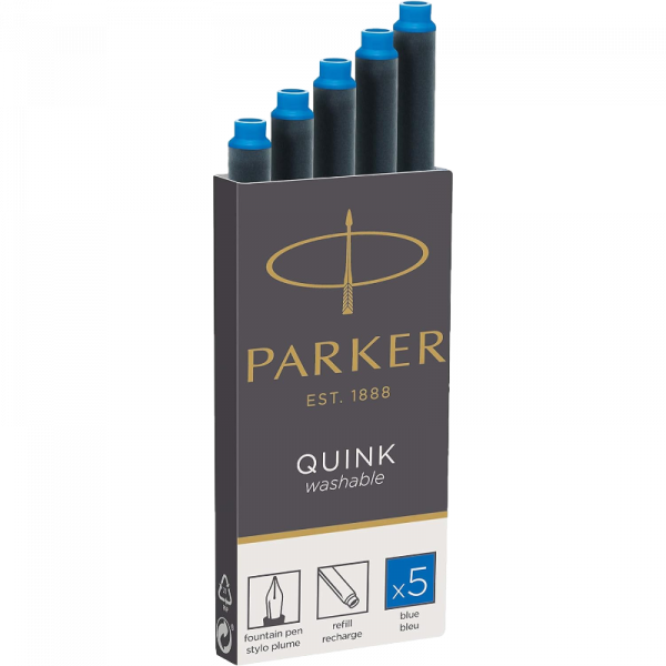 Cartuchos Parker Azul Lavable