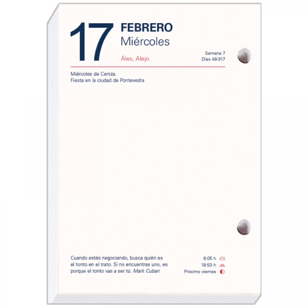 Taco Sobremesa Nº 2 Myrga 2025