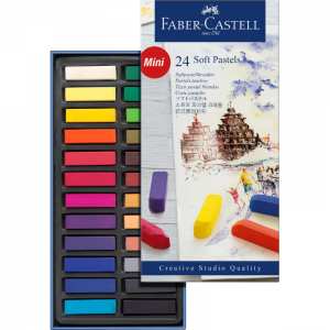 Estuche con 24 pasteles blandos mini Faber Castell