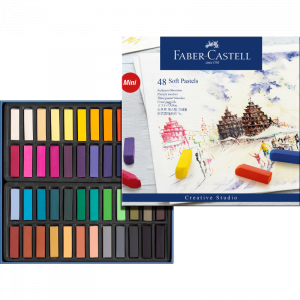 Estuche con 48 pasteles blandos mini Faber-Castell