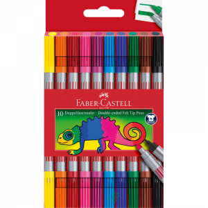 Estuche 10 Rotuladores Doble Punta Faber Castell
