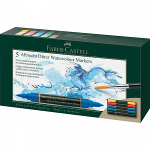 Estuche 5 marcadores Albrecht Dürer Watercolour Marker Faber-Castell
