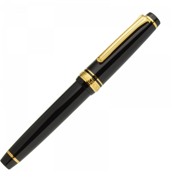 Pluma Estilográfica Sailor Professional Gear Slim Negro - Oro