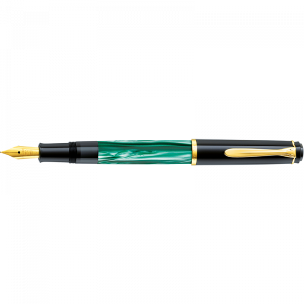 Estilográfica Pelikan M200 green marbled