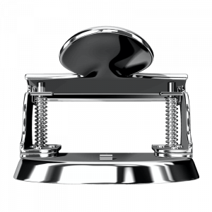 Perforadora de papel cromada brillante