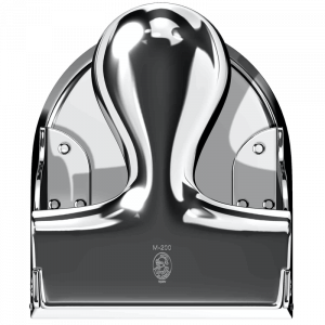 Perforadora de papel cromada brillante