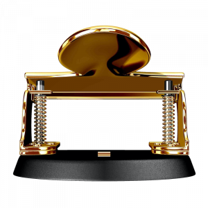 Perforadora de papel El Casco oro 23 Kt y negra