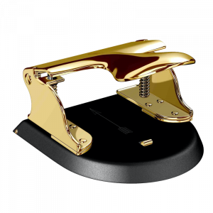 Perforadora de papel El Casco oro 23 Kt y negra