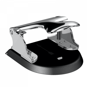 Perforadora Cromada brillante y negra