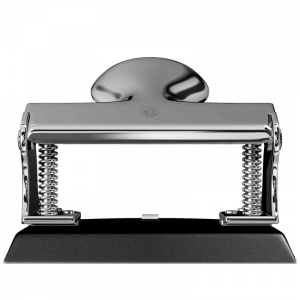 Perforadora Cromada brillante y negra