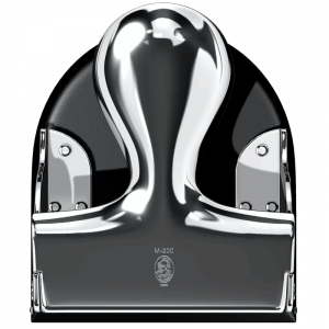 Perforadora Cromada brillante y negra