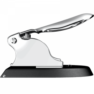 Perforadora Cromada brillante y negra