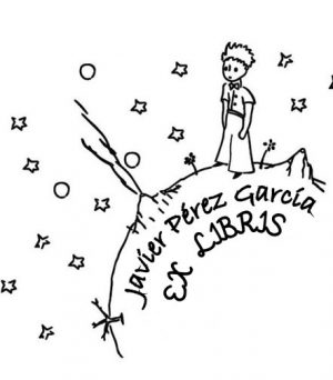 Ex - Libris El Principito sobre Planeta
