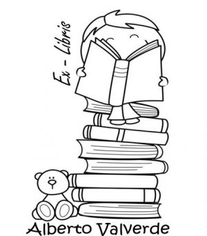 Ex - Libris Niño y Osito