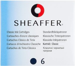 Cartuchos Estilográfica Sheaffer azul/negro