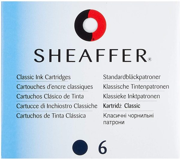 Cartuchos Estilográfica Sheaffer azul/negro