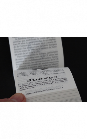 Taco Calendario clásico imantado Corazón de Jesús 2025