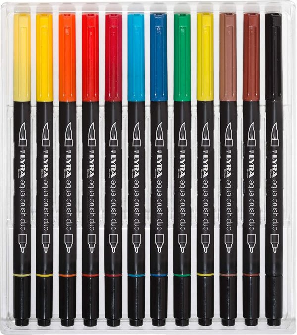 Lyra Aqua Brush Duo 12 uds