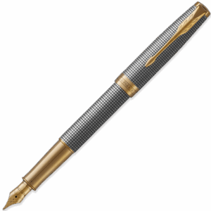 Pluma Parker Sonnet Sterling Silver Ciselé GT