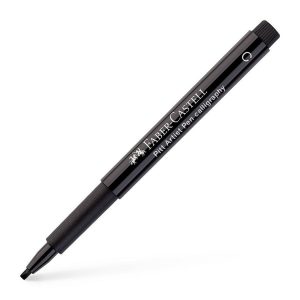 Rotulador Biselado Negro Caligrafía Pitt Faber Castell