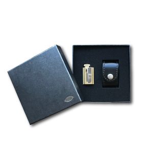 Sacapuntas Latón Dux Regulable con funda de piel