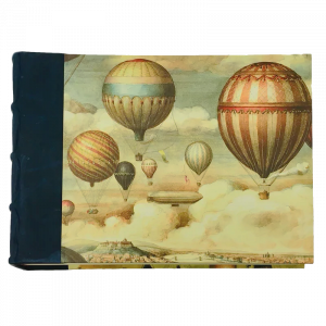 Álbum fotos rematado en piel Globos Aerostáticos 36 x 25,5 cm