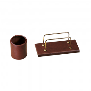 Escribanía cuatro piezas simil piel