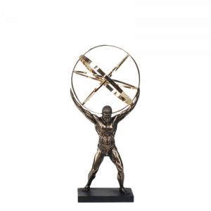 Figura Atlas con Esfera Armillar