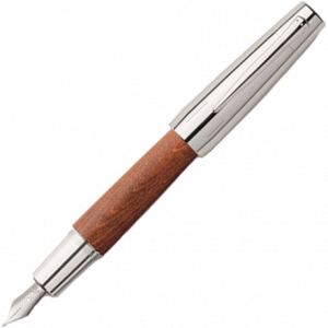 Pluma Estilográfica E-motion Madera de peral Marrón Coñac