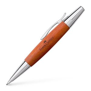 Portaminas Faber-Castell E-motion madera de peral marrón coñac