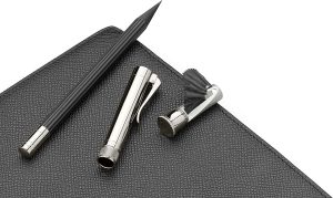 Lápiz Perfecto Alargador Platino Negro Graf Von Faber-Castell