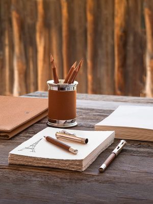 Lápiz Perfecto Alargador Platino Marrón Graf Von Faber Castell