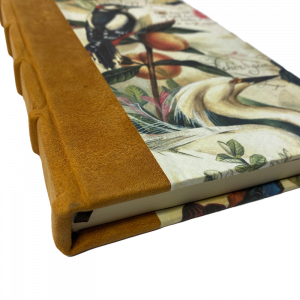 Diario con Remate en Piel Pájaros