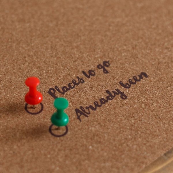 Mapamundi Corcho Natural Woody Map