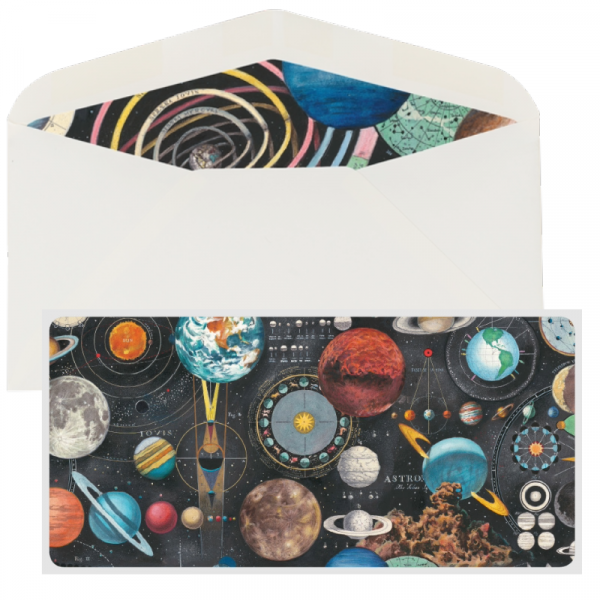 Juego Sobre y Tarjeta Planetarium